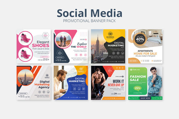 Social media template kit
