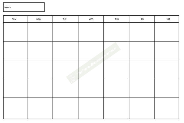Blank Calendar
