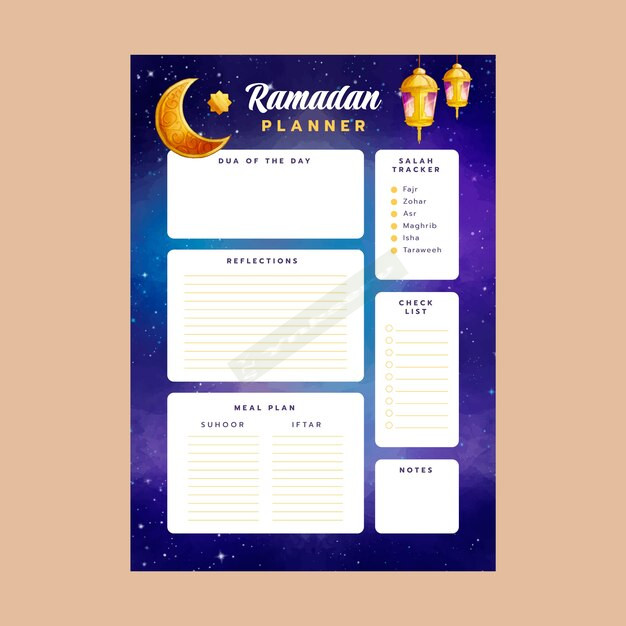 Ramadhan planners