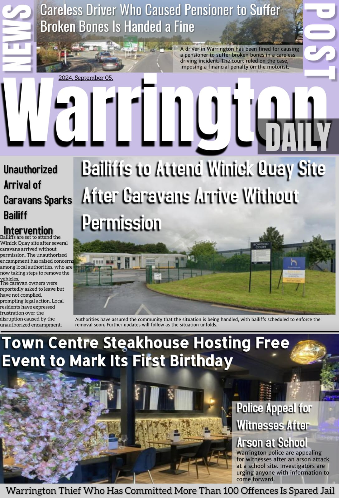 Promote Your Business on the Front Page of Warrington News Post